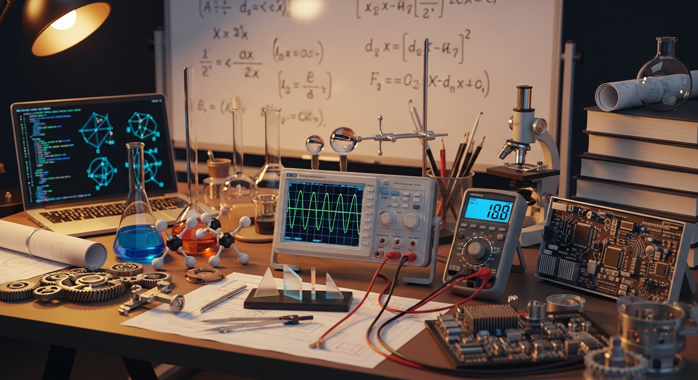 Laboratuvarda mühendislik ekipmanları